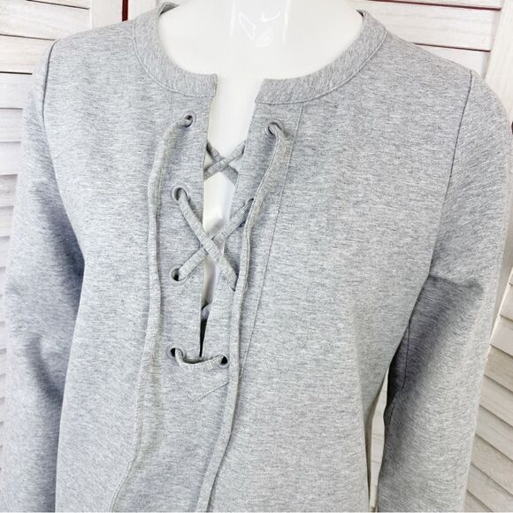 J. Crew Mercantile Sweatshirt Tunic Dress Gray XS - Picture 7 of 15